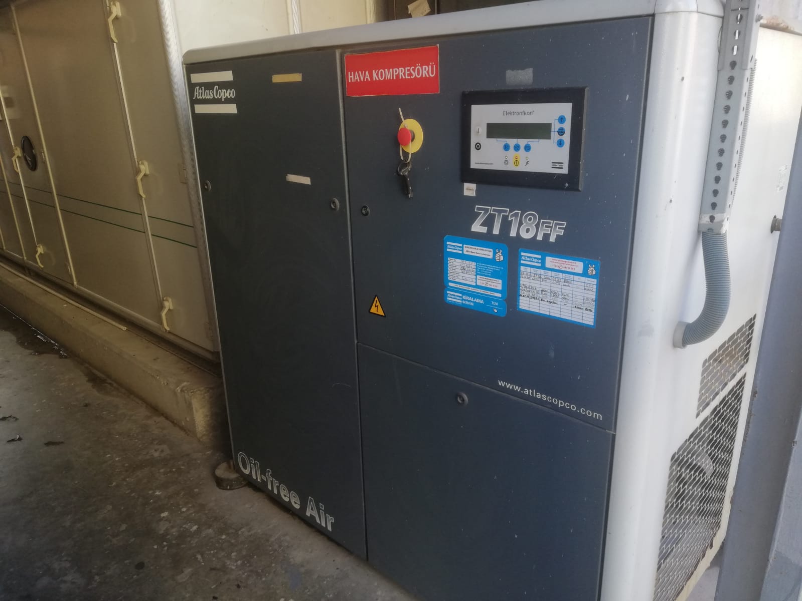 Atlas Copco ZT18 FF - Oil Free Kompresör